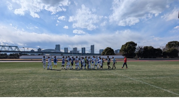 試合開始の前に